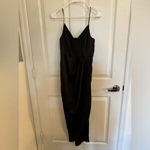 Express black silk dress